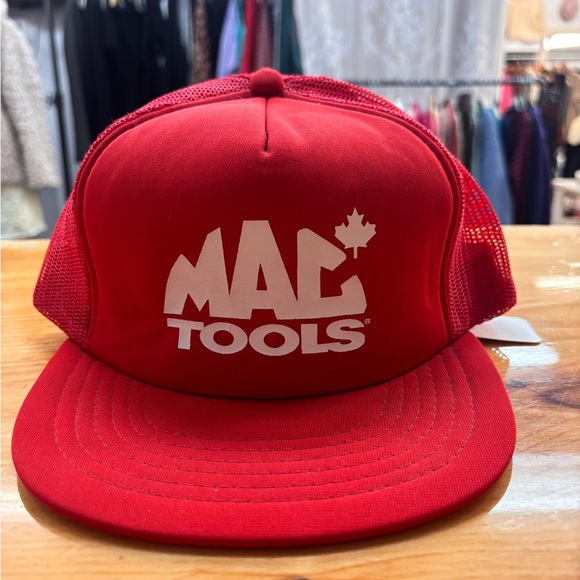 Mac Tools Other - Vintage Mac Tools Trucker Hat Cap Red SnapBack Starter Adjustable